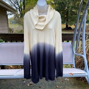 Notations | ombré cowl neck sweater